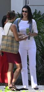 Kendall Jenner in a White Ensemble