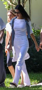 Kendall Jenner in a White Ensemble