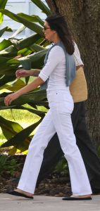 Kendall Jenner in a White Ensemble